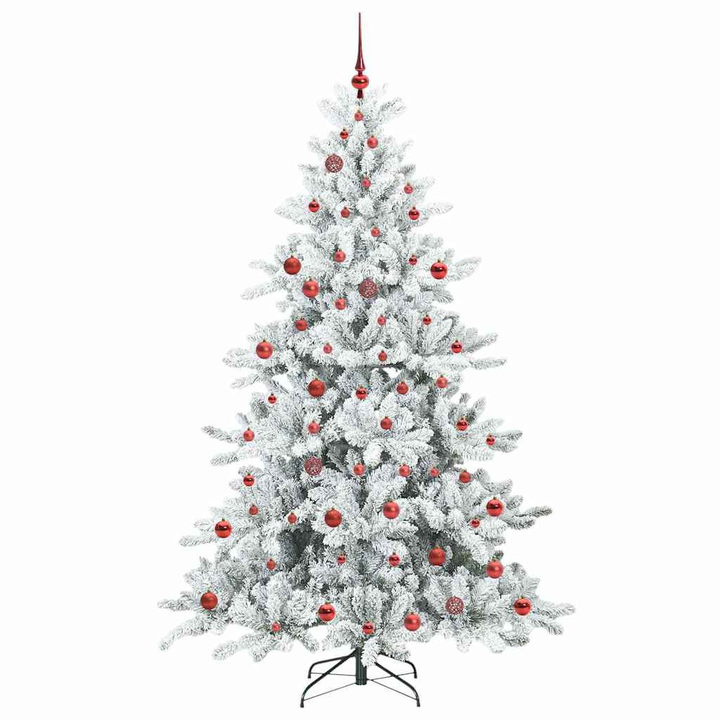 Kunstig sammensatt juletre with LEDs med stativ 210cm PVC