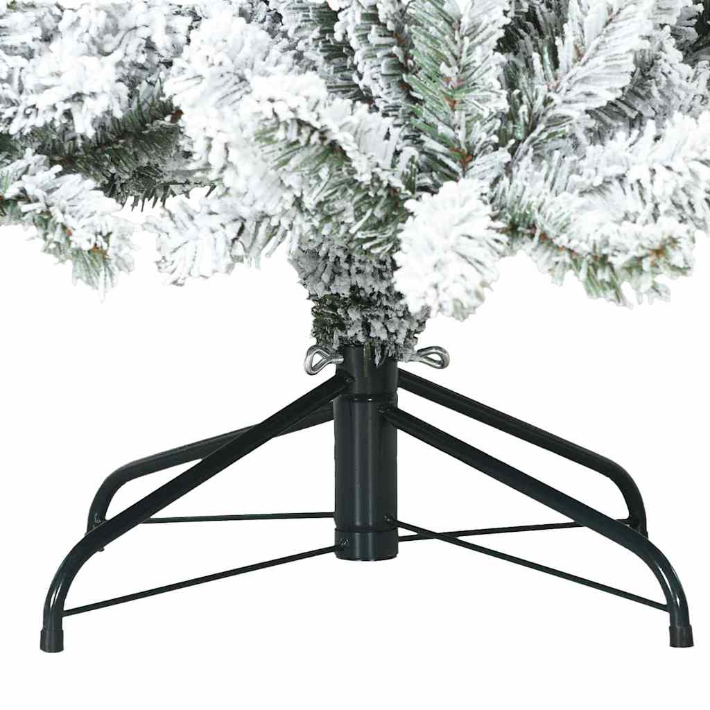 Kunstig sammensatt juletre med 300 LED-er Hvit 210 cm PVC