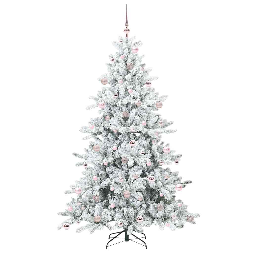 Kunstig sammensatt juletre with LEDs med stativ 210cm PVC