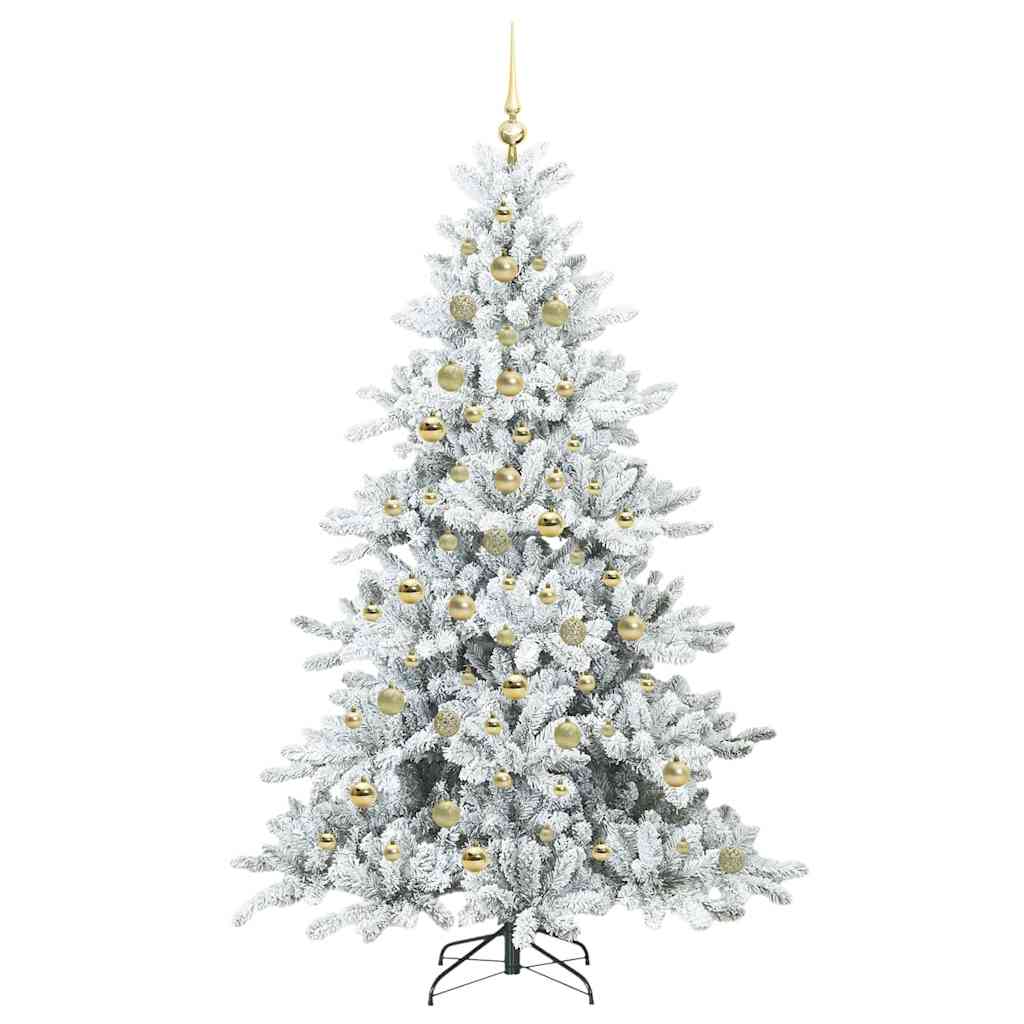 Kunstig sammensatt juletre with LEDs med stativ 210cm PVC