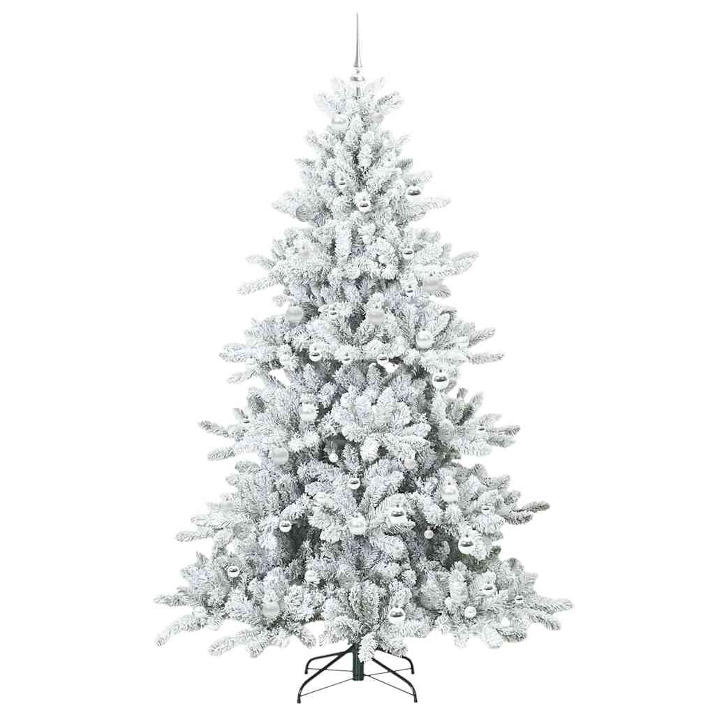 Kunstig sammensatt juletre with LEDs med stativ 210cm PVC