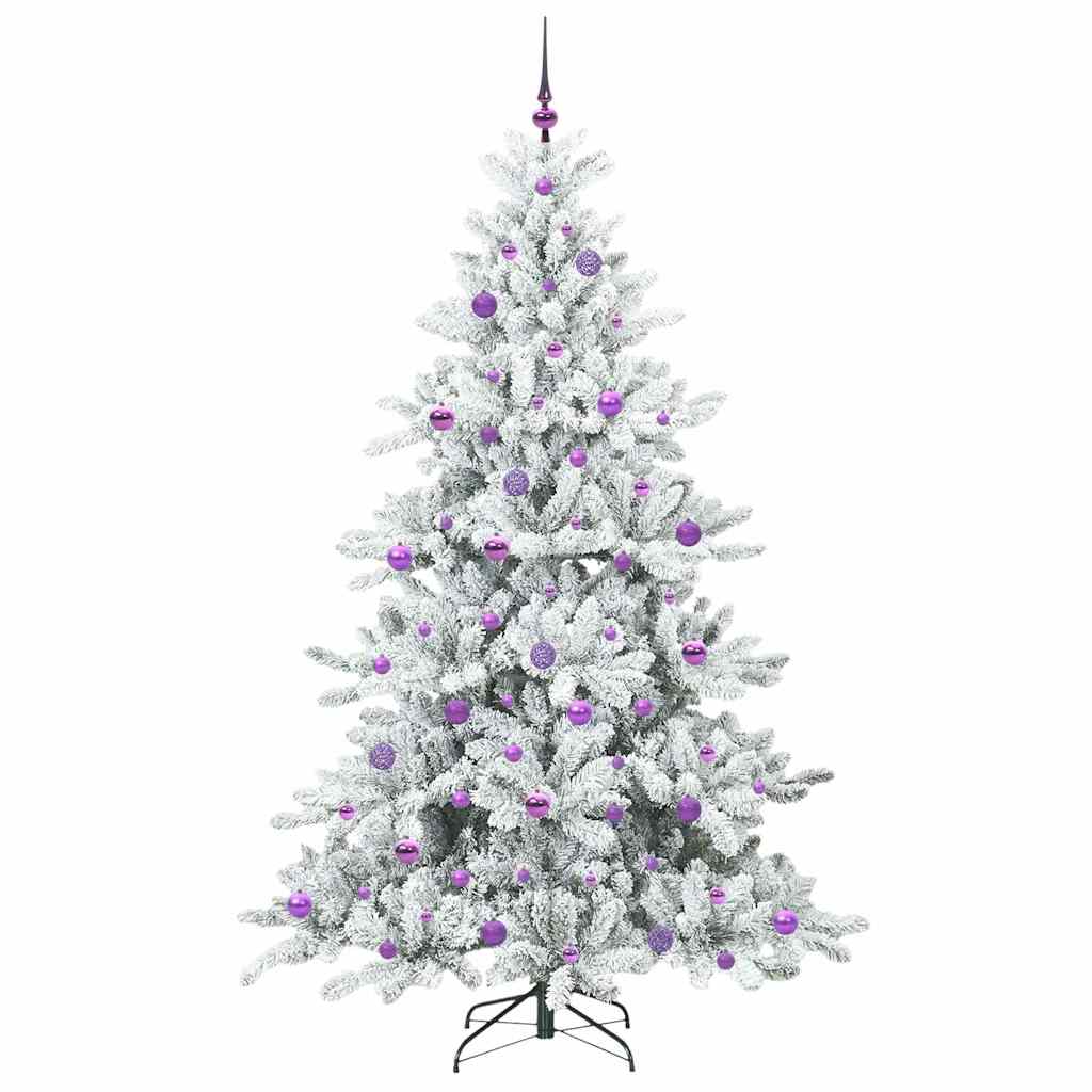 Kunstig sammensatt juletre with LEDs med stativ 210cm PVC