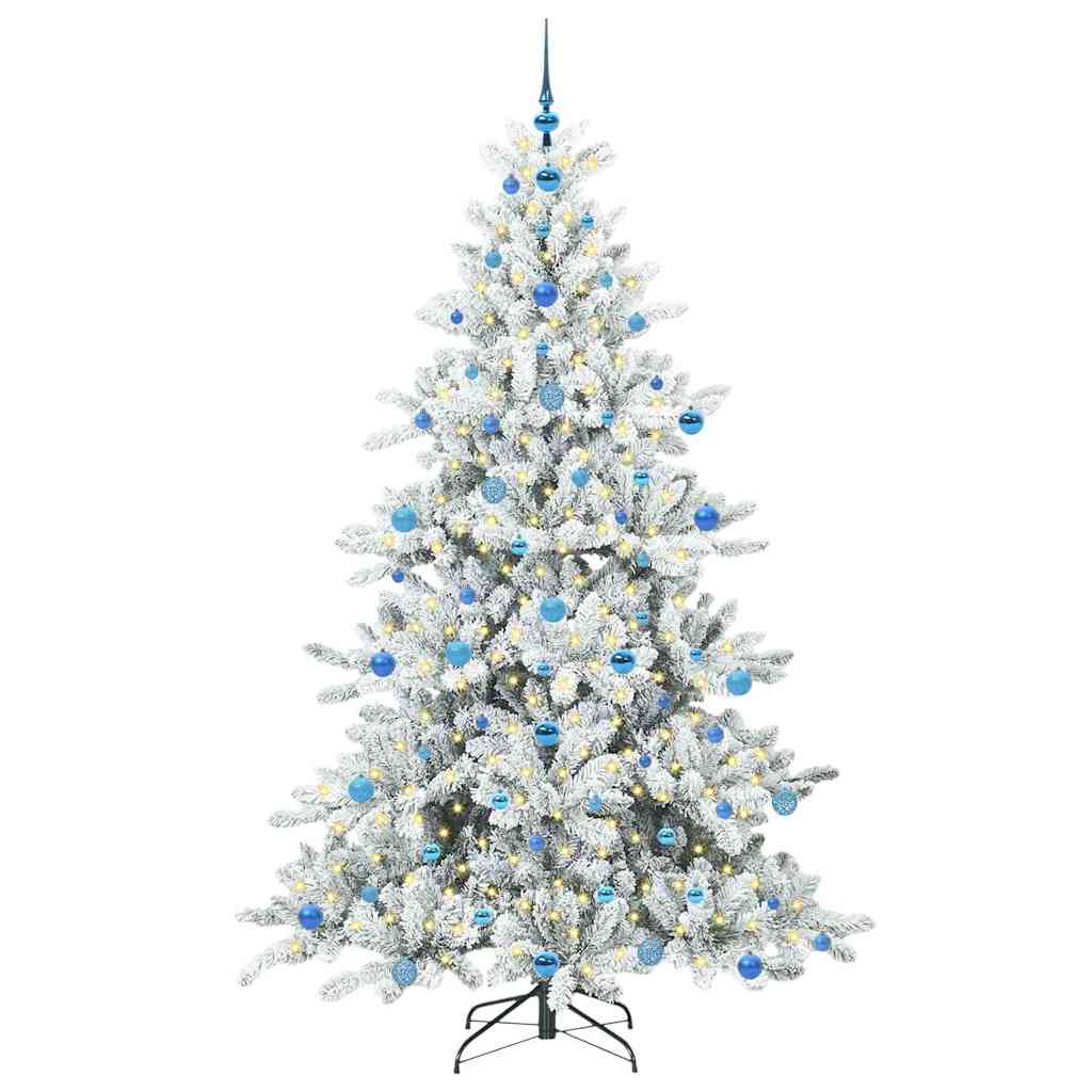 Kunstig sammensatt juletre with LEDs med stativ 210cm PVC