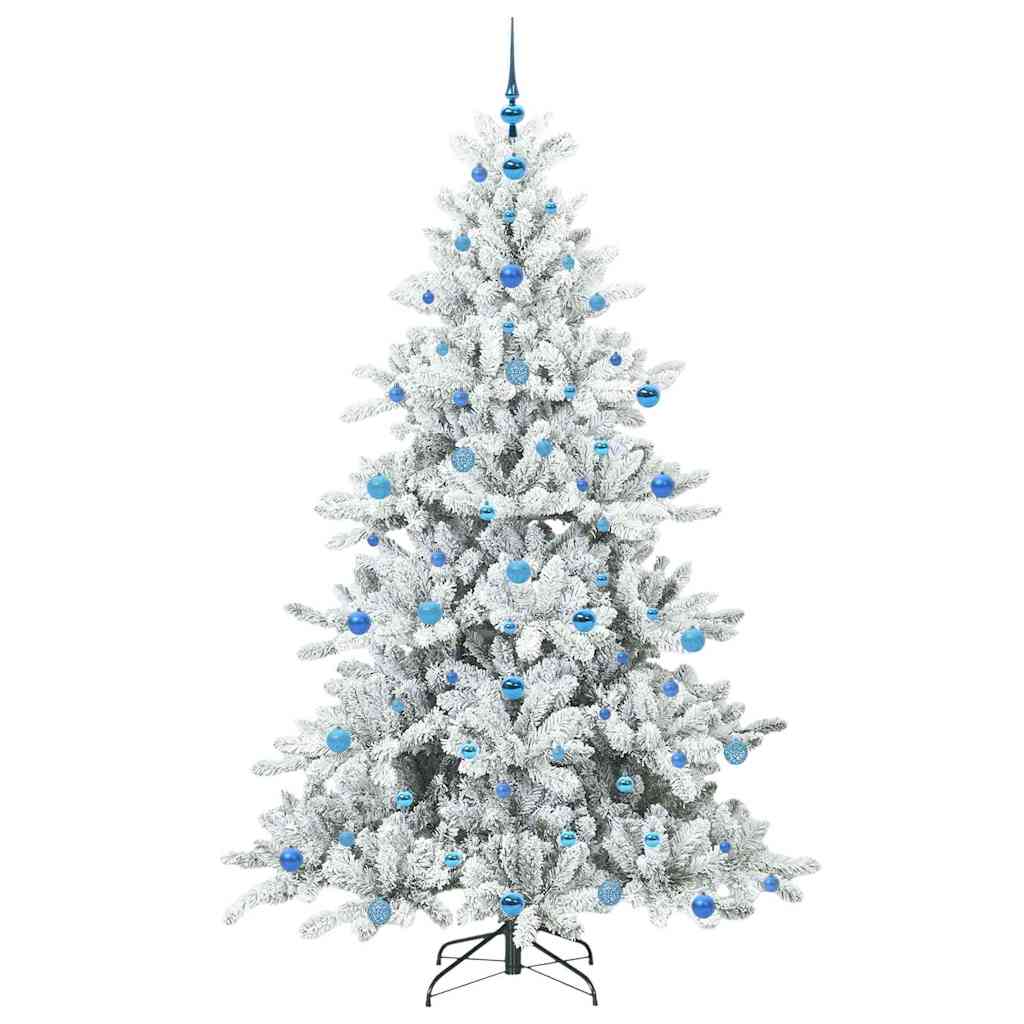 Kunstig sammensatt juletre with LEDs med stativ 210cm PVC