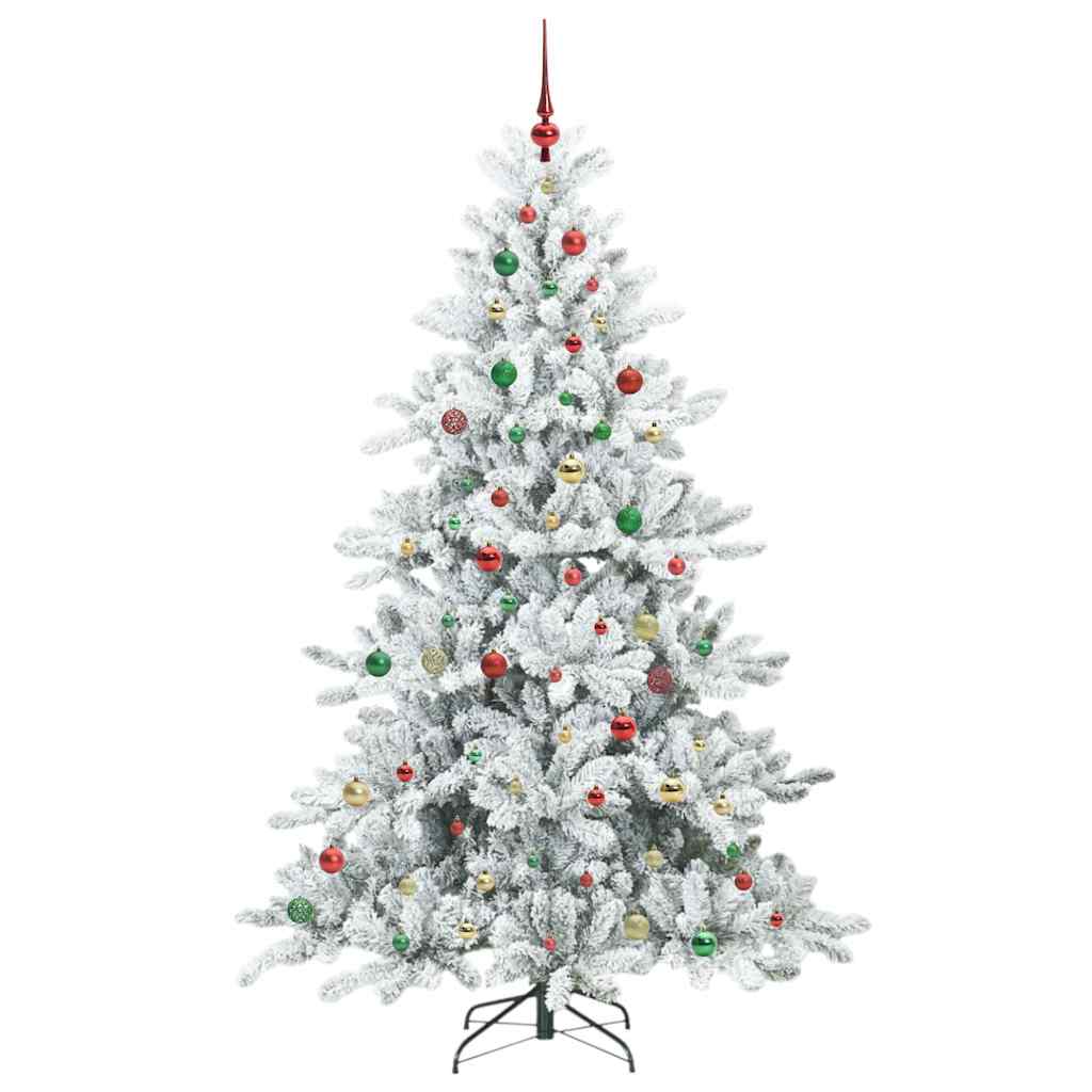 Kunstig sammensatt juletre with LEDs med stativ 210cm PVC