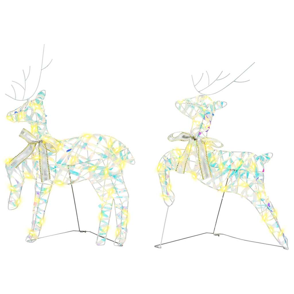 LED Reinsdyr med 40 LED 5 pcs Flerfarget PET
