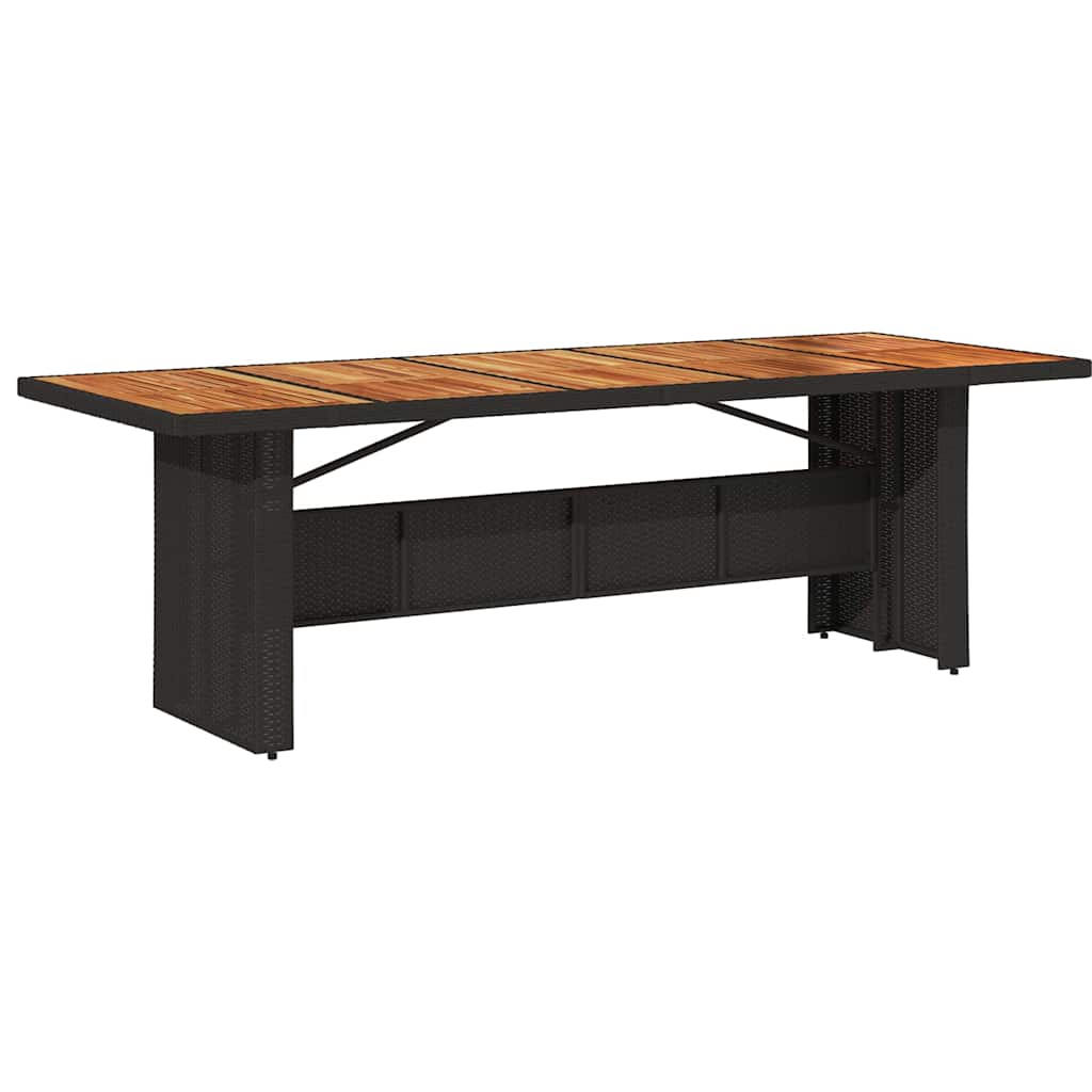Hage Spisegruppe 9 pcs Svart 240 x 90 x 75 cm polyrotting