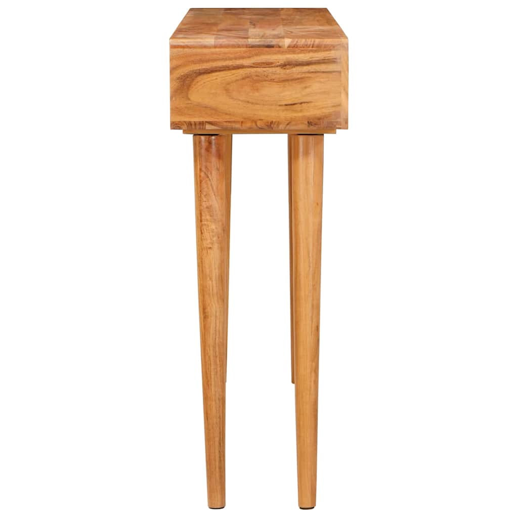 Konsollbord med skuff Brun 110 x 30 x 80 cm Solid akasietre