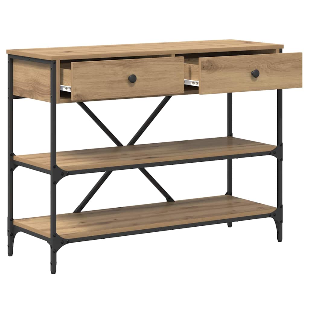 Konsollbord Artisan Eik 100x34.5x75 cm Konstruert Tre