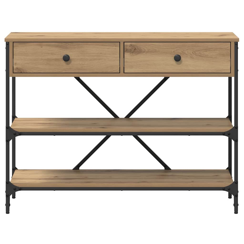 Konsollbord Artisan Eik 100x34.5x75 cm Konstruert Tre
