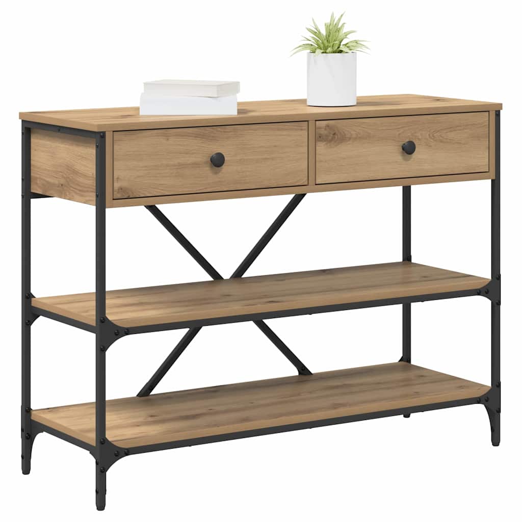 Konsollbord Artisan Eik 100x34.5x75 cm Konstruert Tre