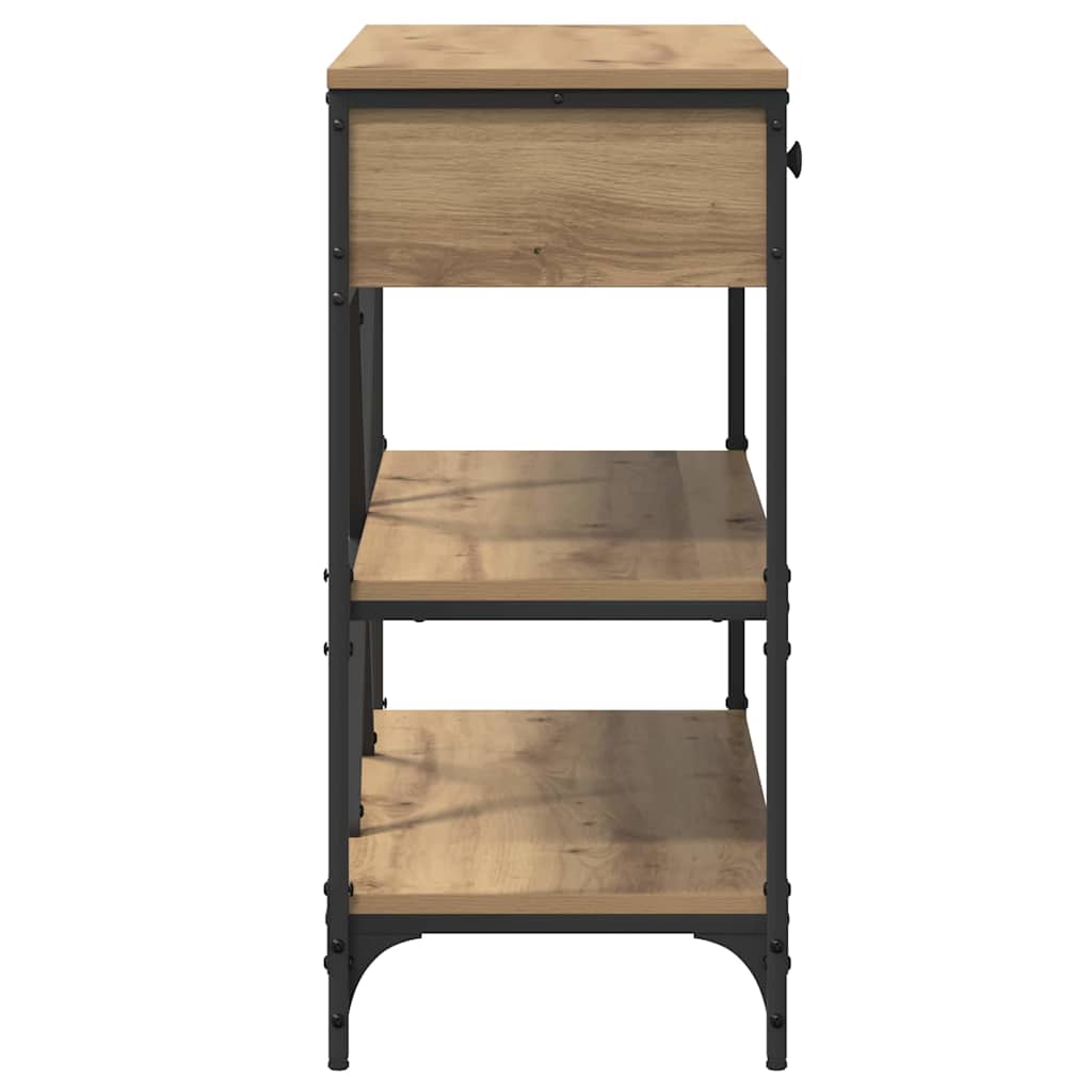Konsollbord Artisan Eik 100x34.5x75 cm Konstruert Tre