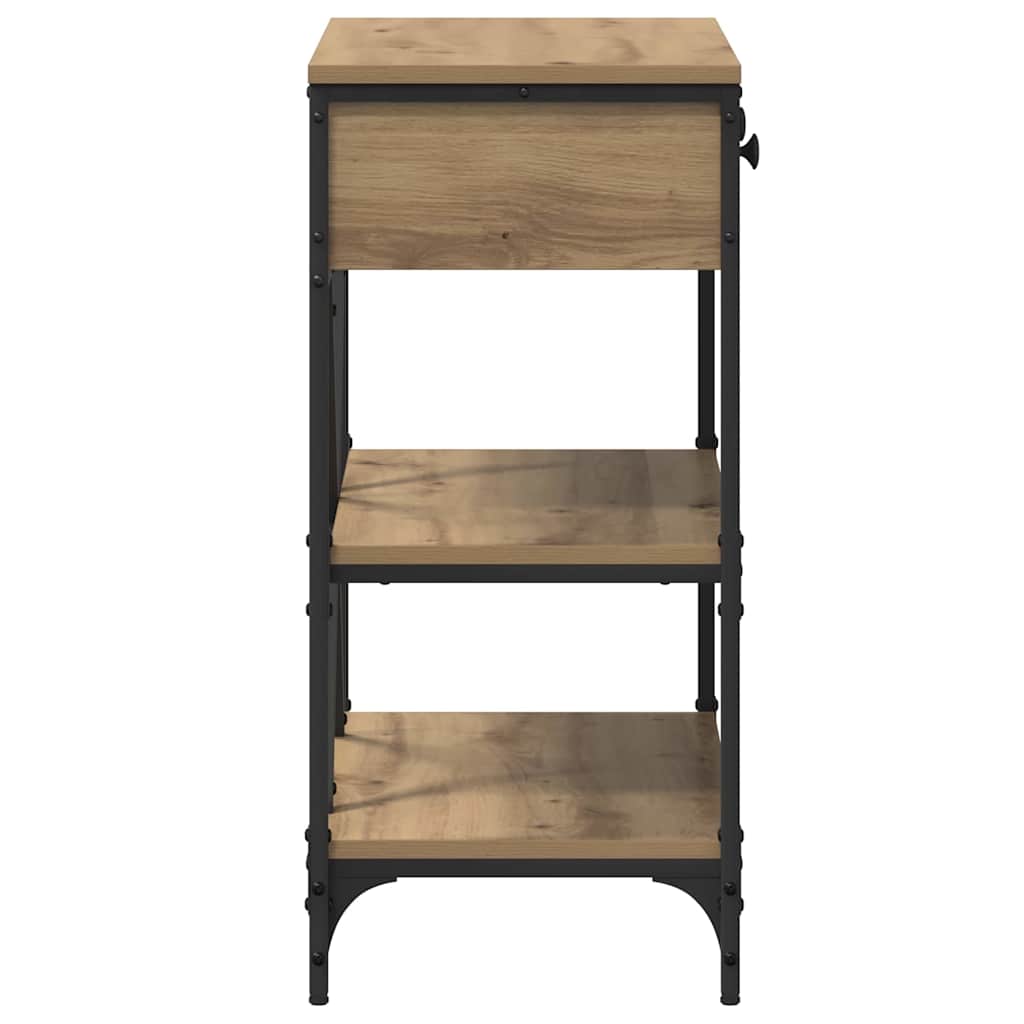 Konsollbord med skuff med hylle Annet med lagring artisan eik