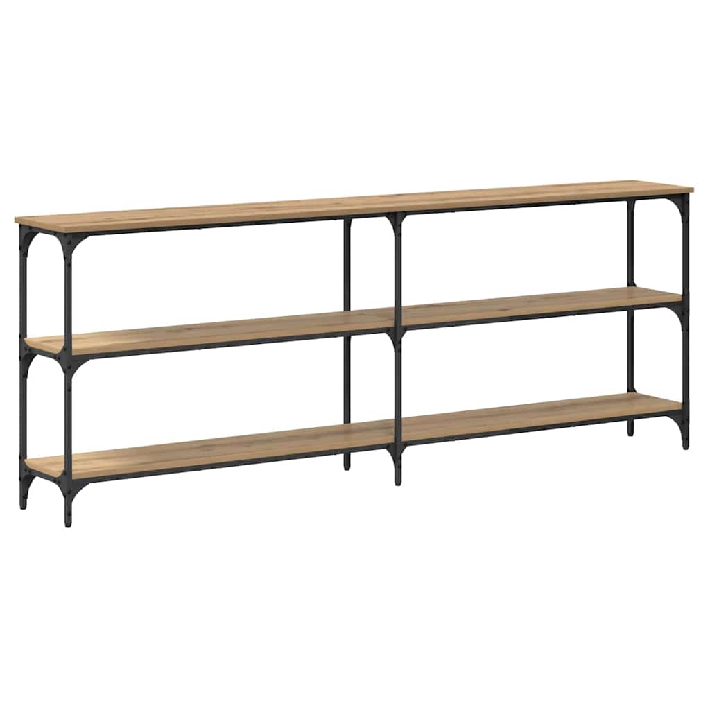 Konsollbord artisan eik 200 x 29 x 75 cm Ingeniørtre og metall