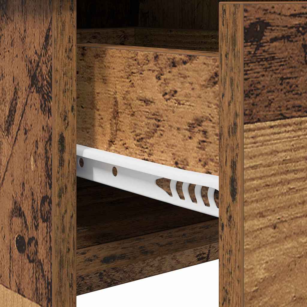Dressingbord med speil Gamelt tre 100x45x76 cm