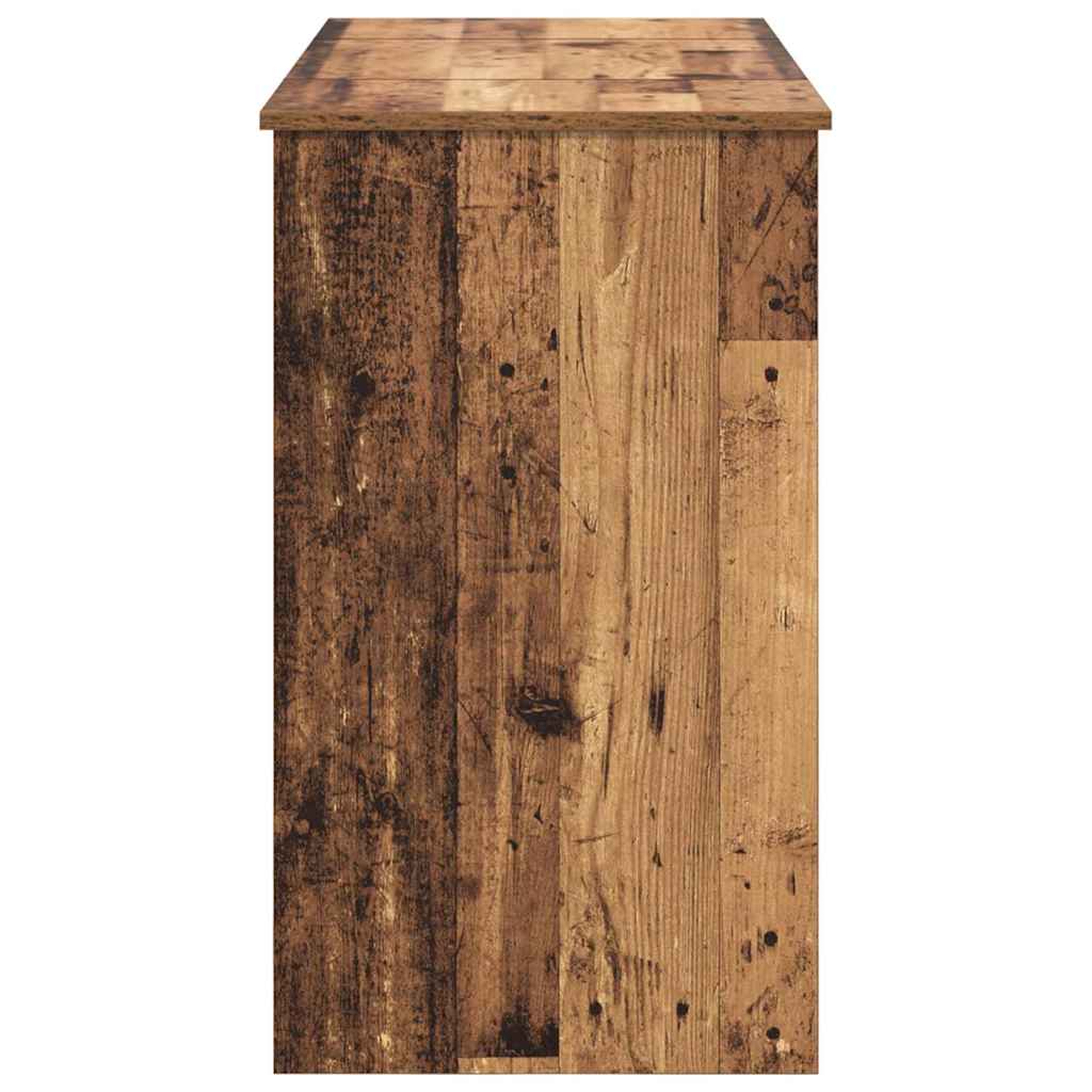 Dressingbord med speil Gamelt tre 100x45x76 cm