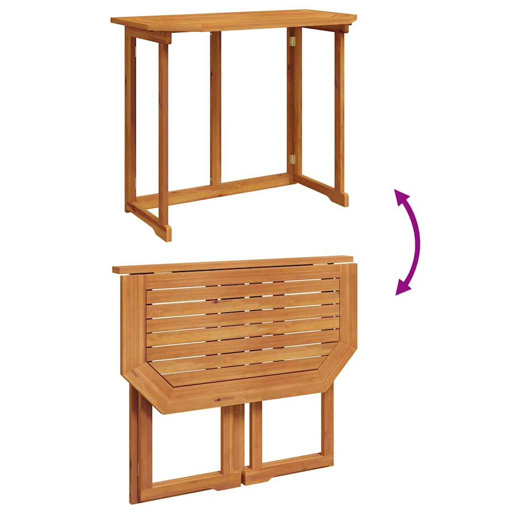 Hage Bistro Sett 3 pcs Brun heltre akasie