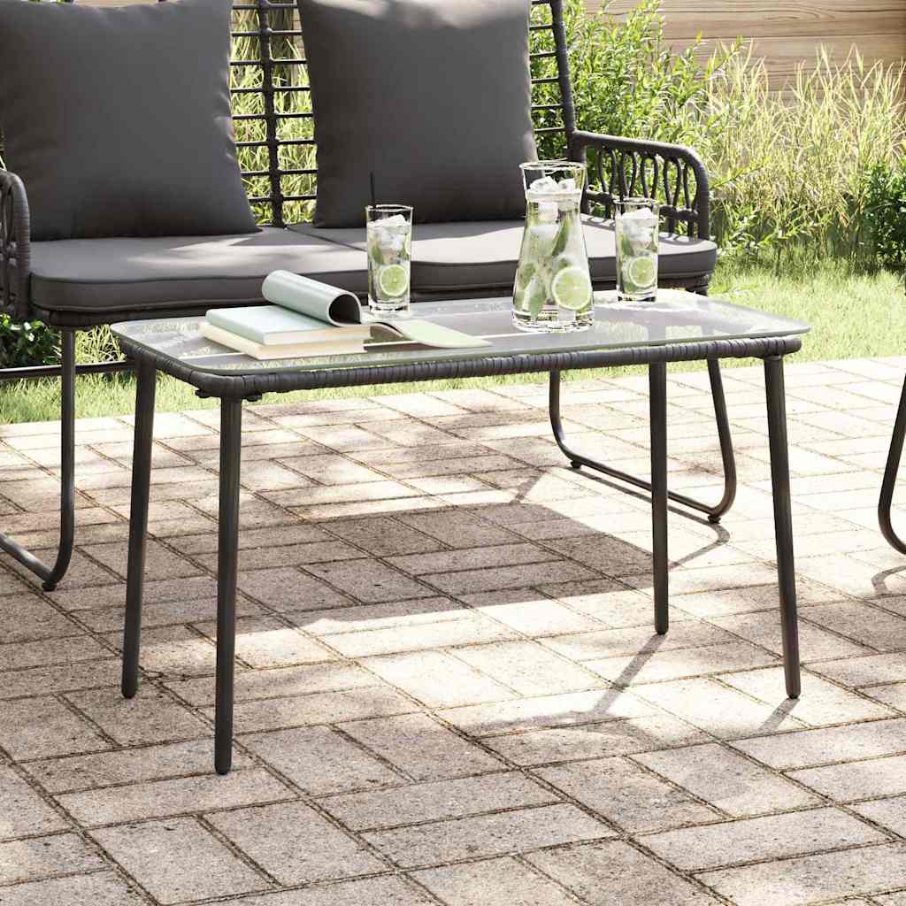 Hagebord Svart 80 x 40 x 45 cm Poly rattan