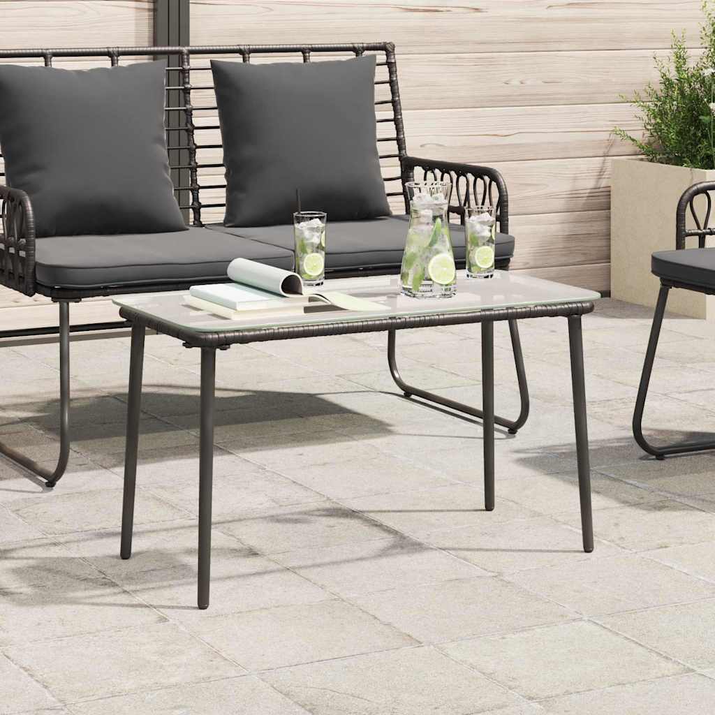 Hagebord Svart 80 x 40 x 45 cm Poly rattan