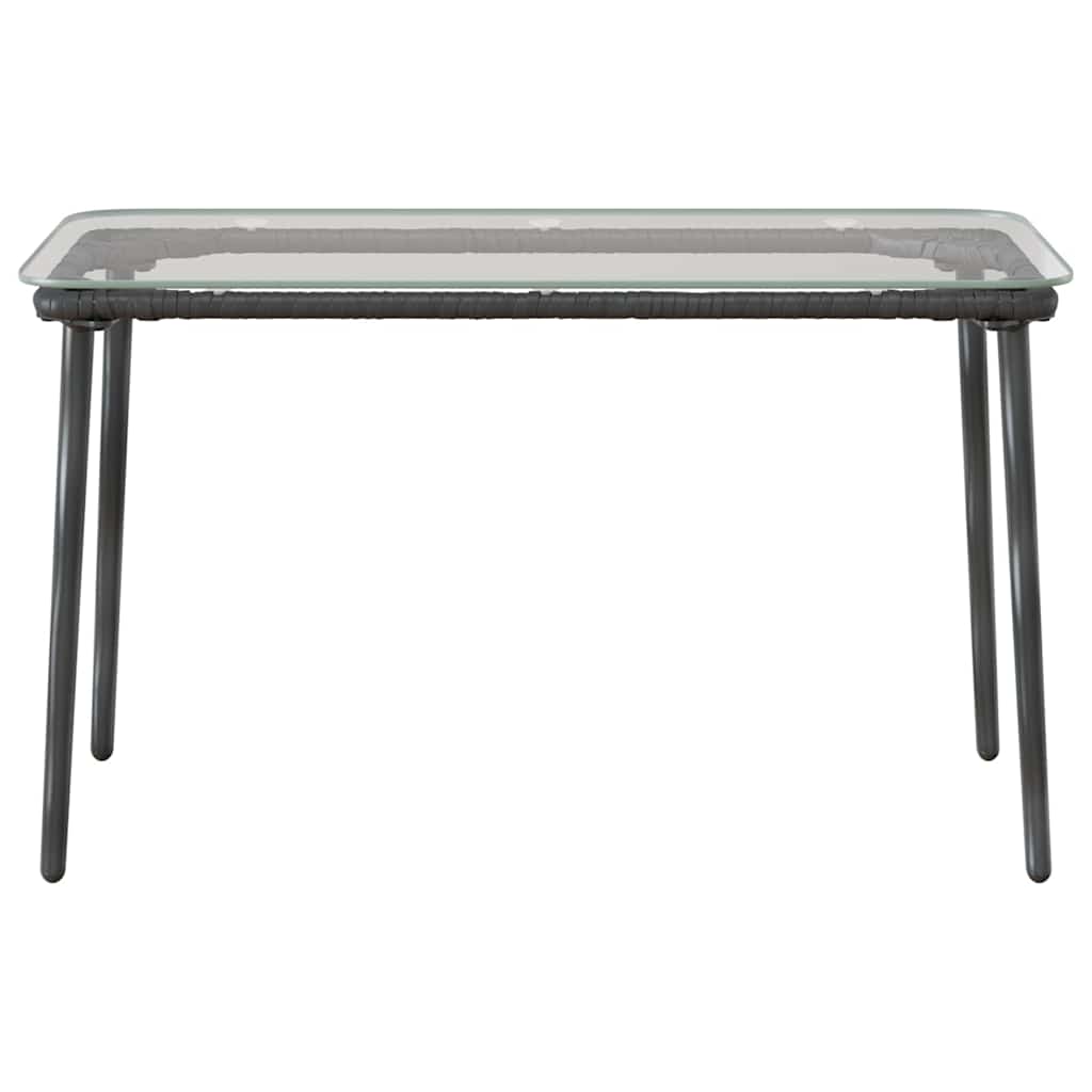 Hagebord Svart 80 x 40 x 45 cm Poly rattan