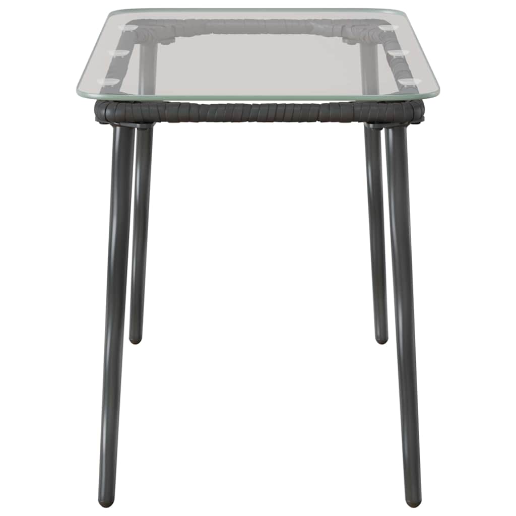 Hagebord Svart 80 x 40 x 45 cm Poly rattan