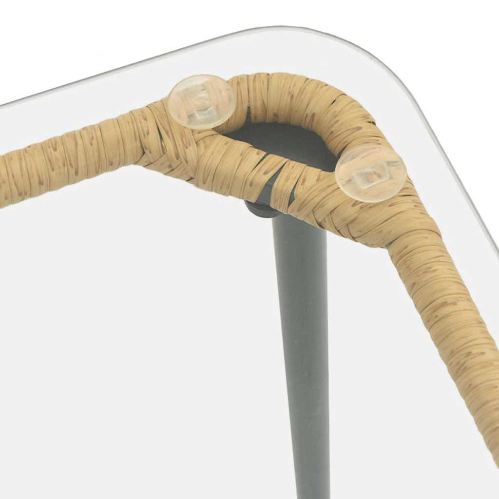 Hagebord Naturlig 80 x 40 x 45 cm Poly rattan