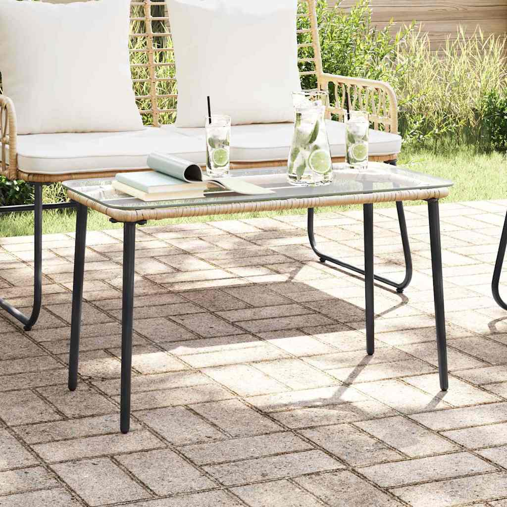 Hagebord Naturlig 80 x 40 x 45 cm Poly rattan