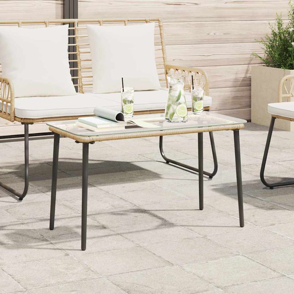Hagebord Naturlig 80 x 40 x 45 cm Poly rattan