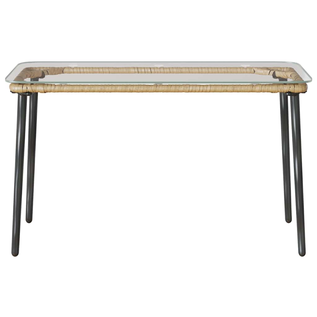 Hagebord Naturlig 80 x 40 x 45 cm Poly rattan