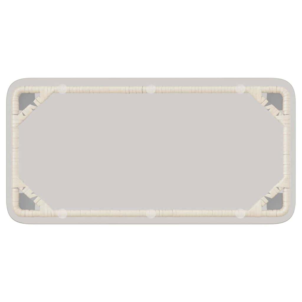 Hagebord Naturlig 80 x 40 x 45 cm Poly rattan