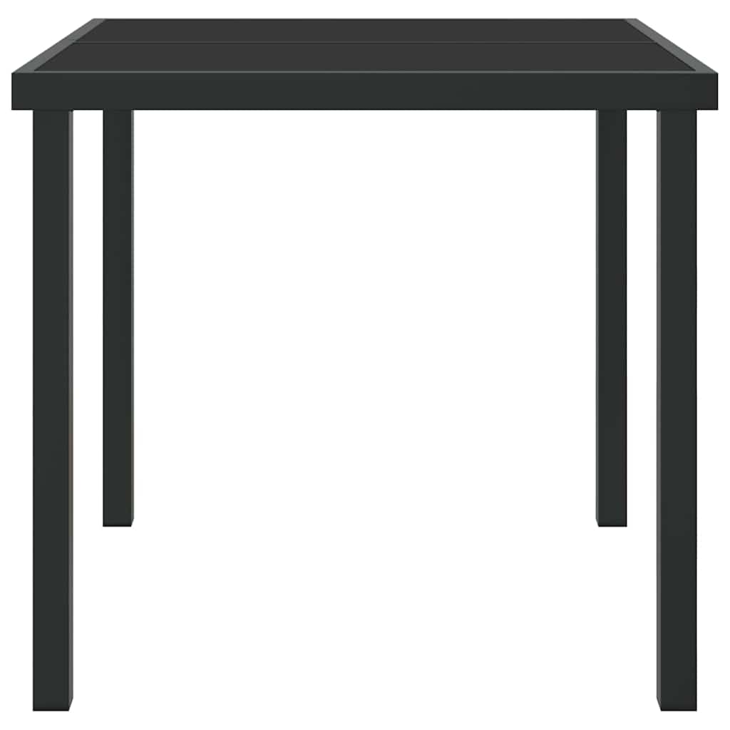 Hagebord Svart 80 x 80 x 73 cm Massivt teaktre