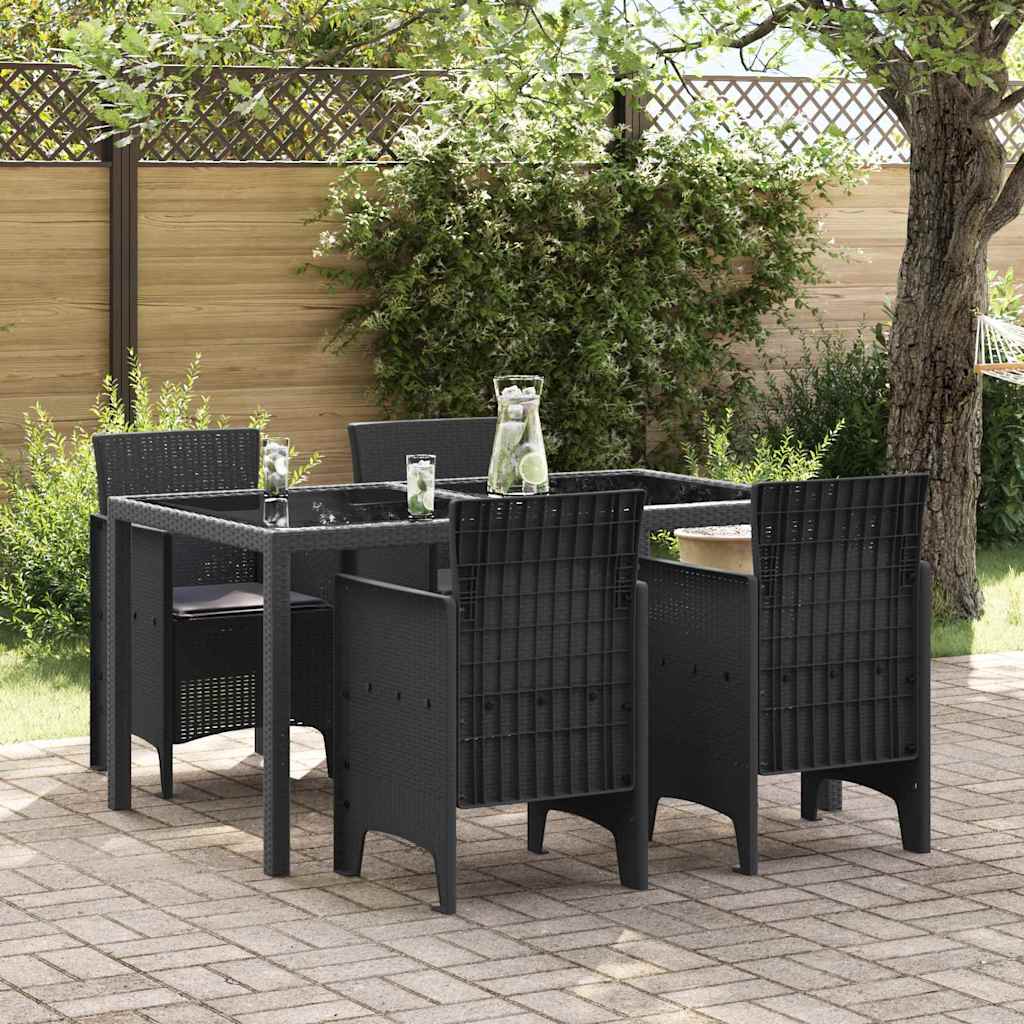 Hage Stol 4 pcs Antrasitt 53 x 49 x 85 cm PP