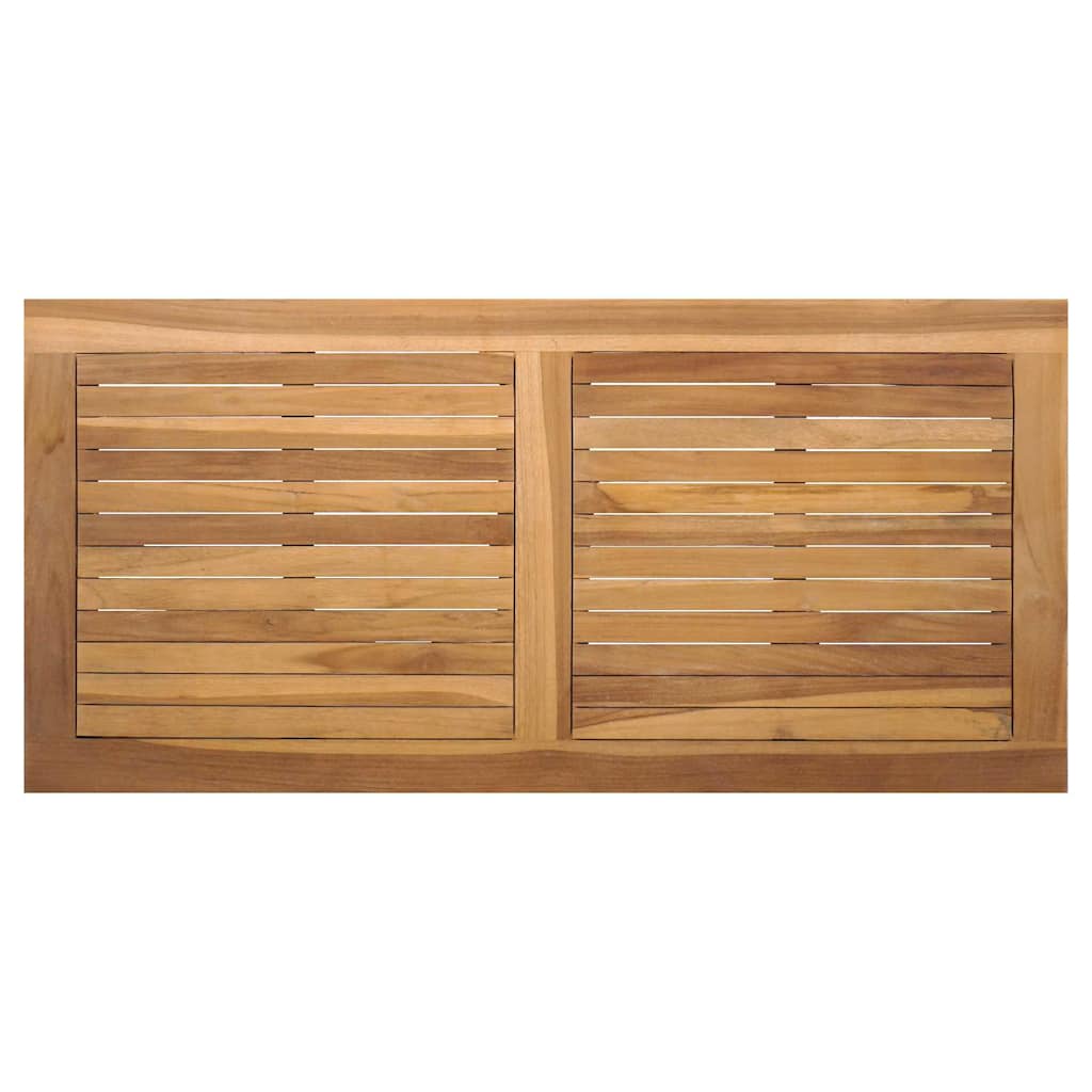 Hagesofa Set 4 pcs Naturlig Heltre teak