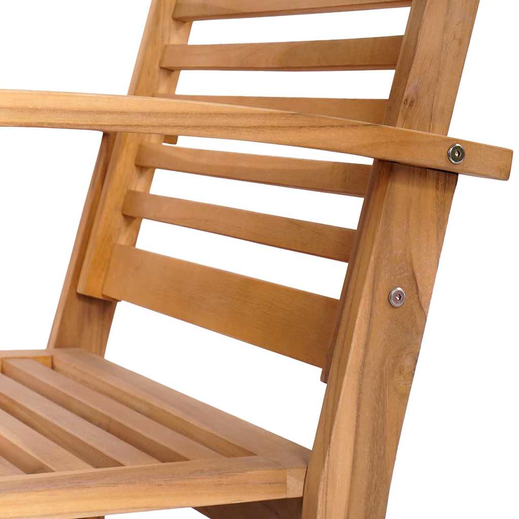 Hagesofa Set 5 pcs Naturlig Heltre teak