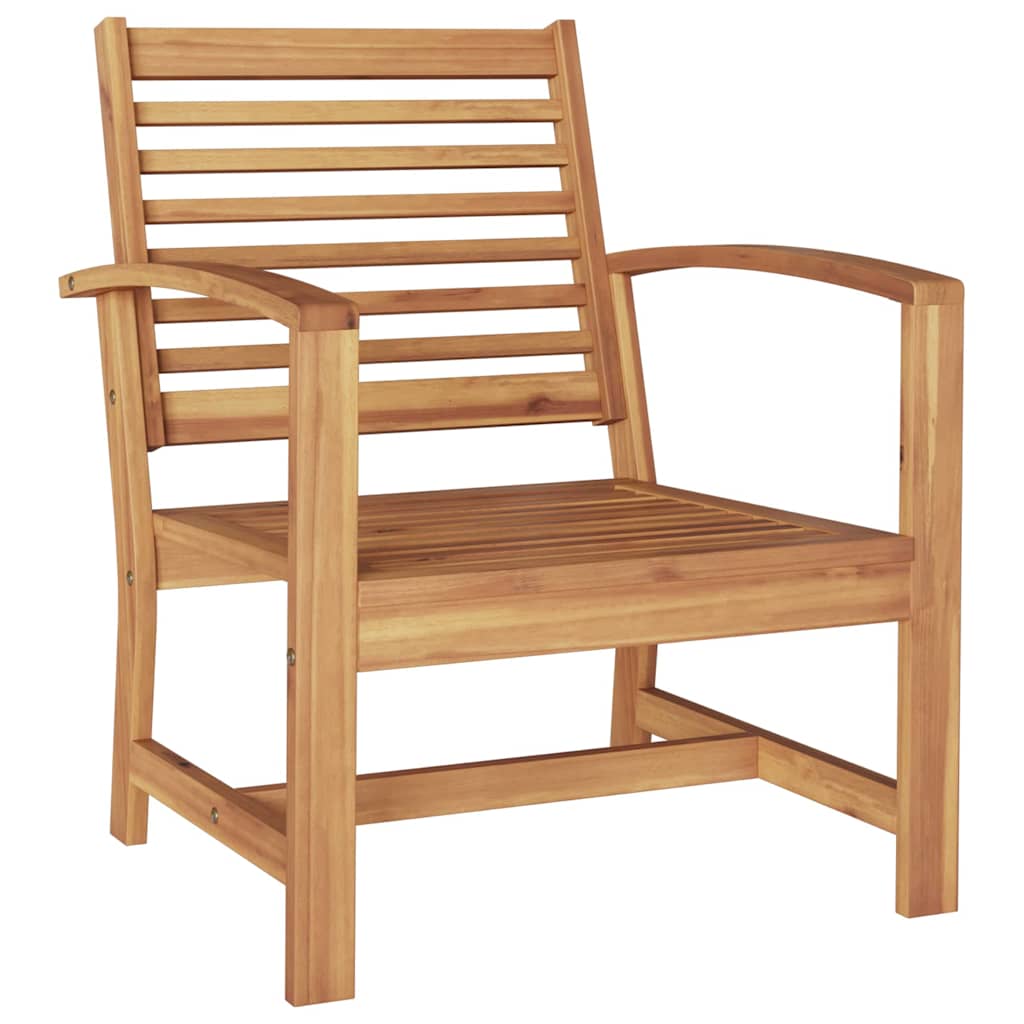 Hagesofa Set 5 pcs Naturlig Heltre teak