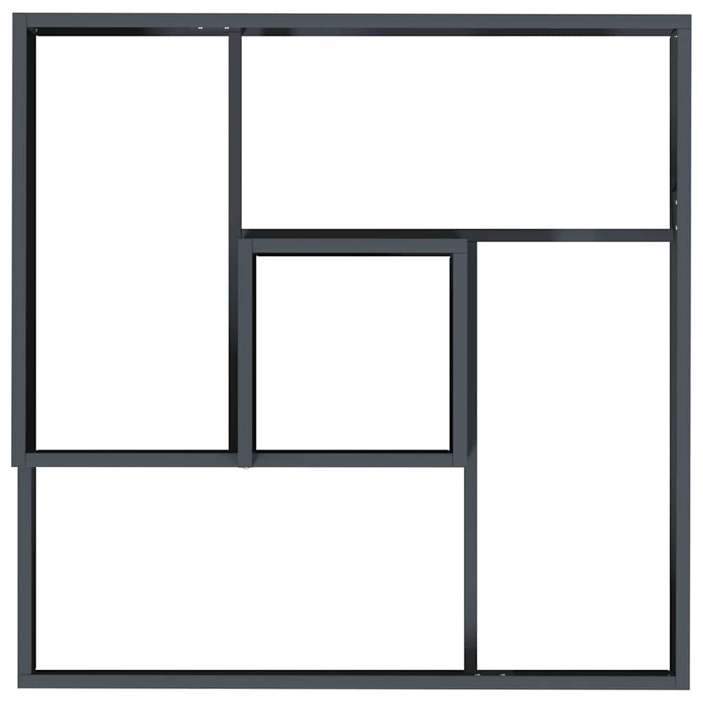 Hagepotte Antrasitt 60x60x50 cm – Stål