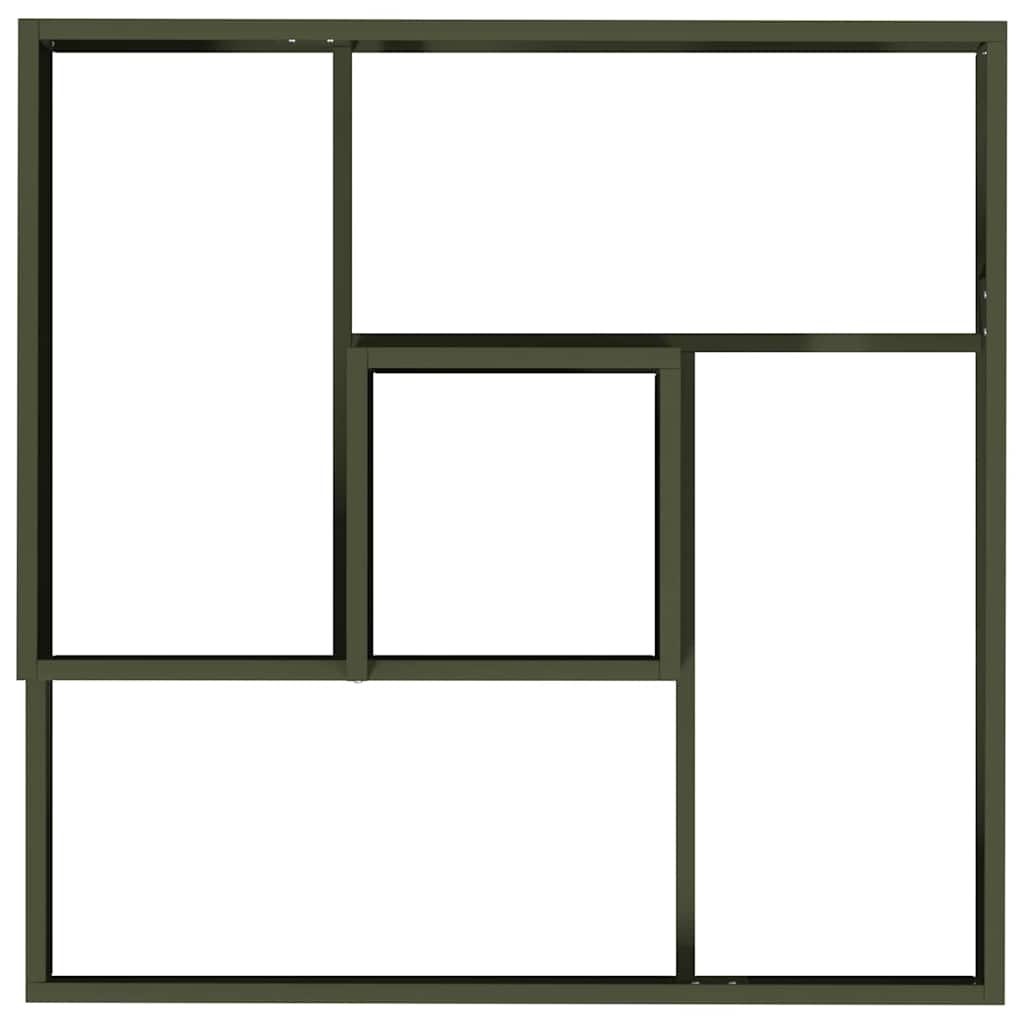 Hageplanter Olivengrønn 60x60x50 cm i Stål