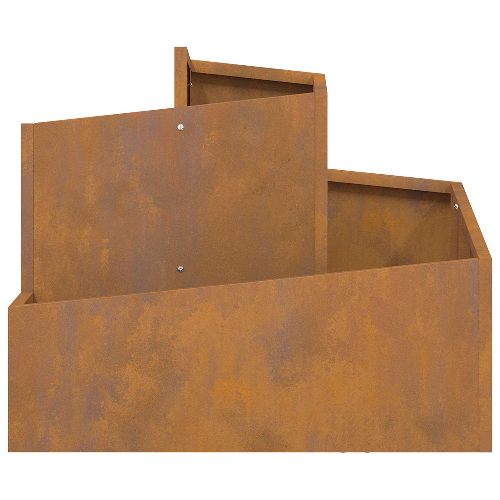 Hageblomsterpotte Brun 60 x 60 x 50 cm Cortenstål