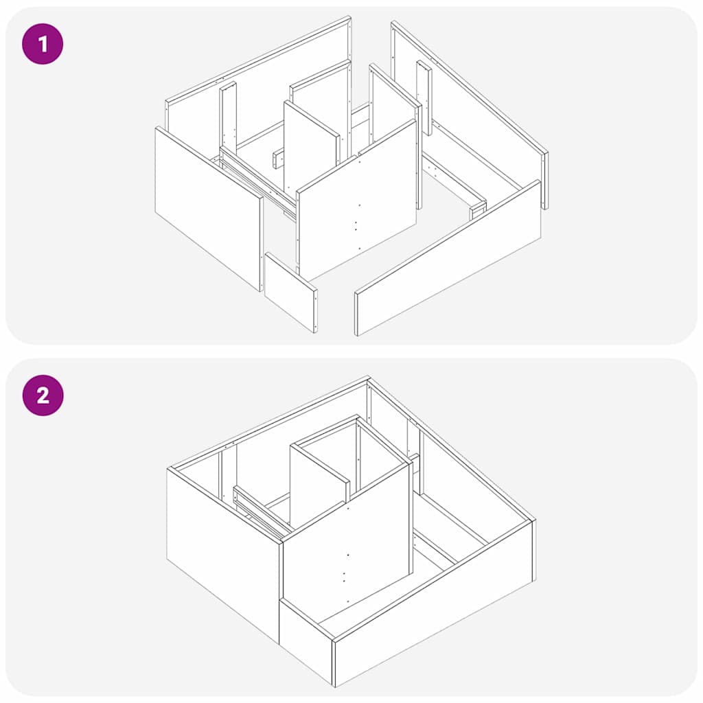 Hageblomsterpotte sølv 80 x 80 x 50 cm Galvanisert Stål