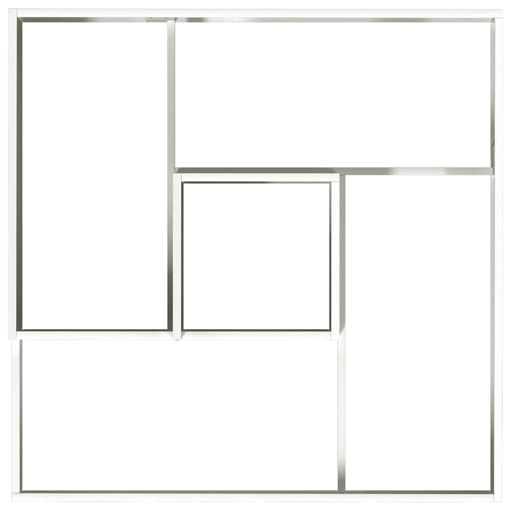Hageplantekasse Hvit 100x100x50 cm Stål