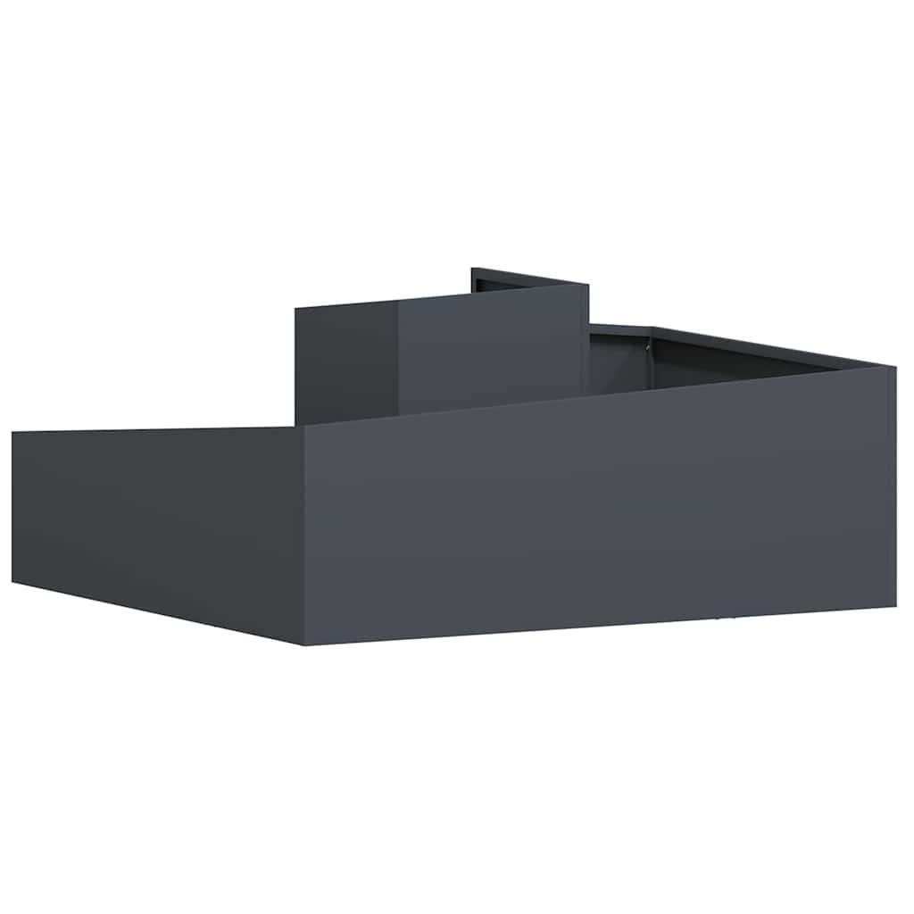 Hageplantekasse Antrasitt 100x100x50 cm i stål