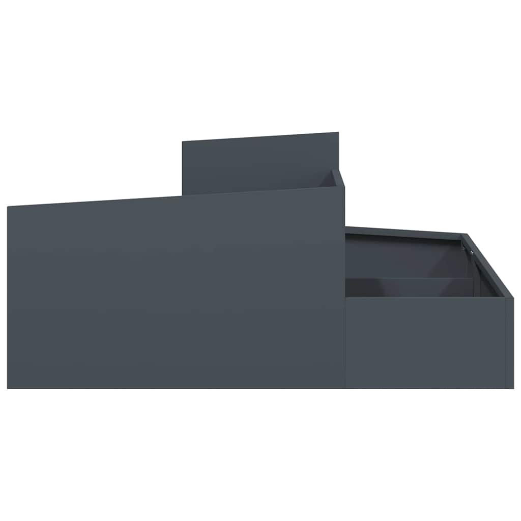 Hageplantekasse Antrasitt 100x100x50 cm i stål