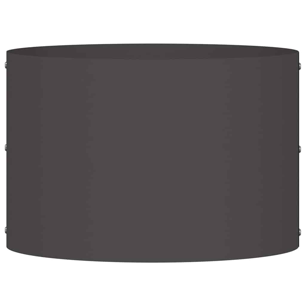 Hagepotter 5 stk svarte 30x30x20 cm stål