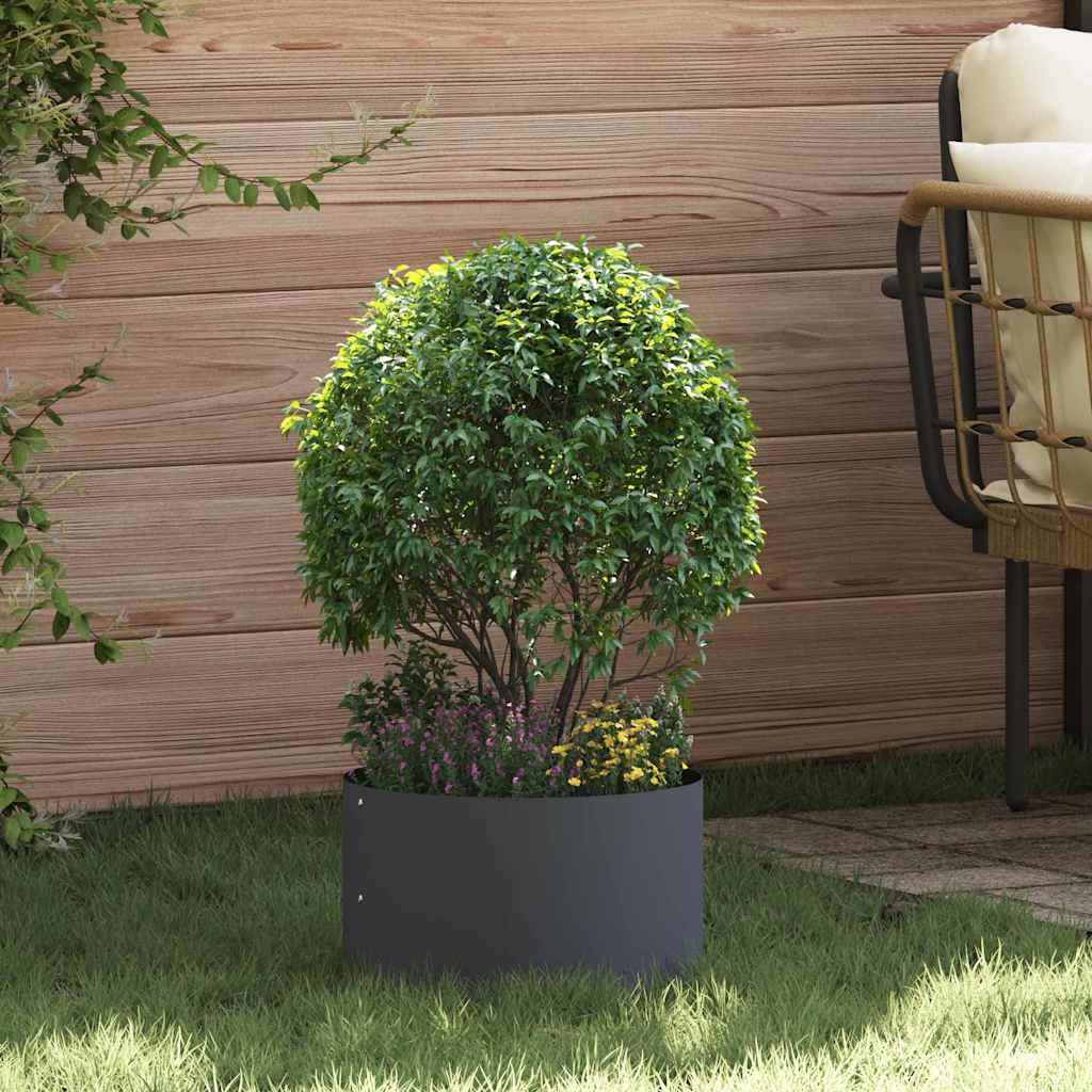 Hageplanter 5 stk Antrasitt 30x30x20 cm i Stål