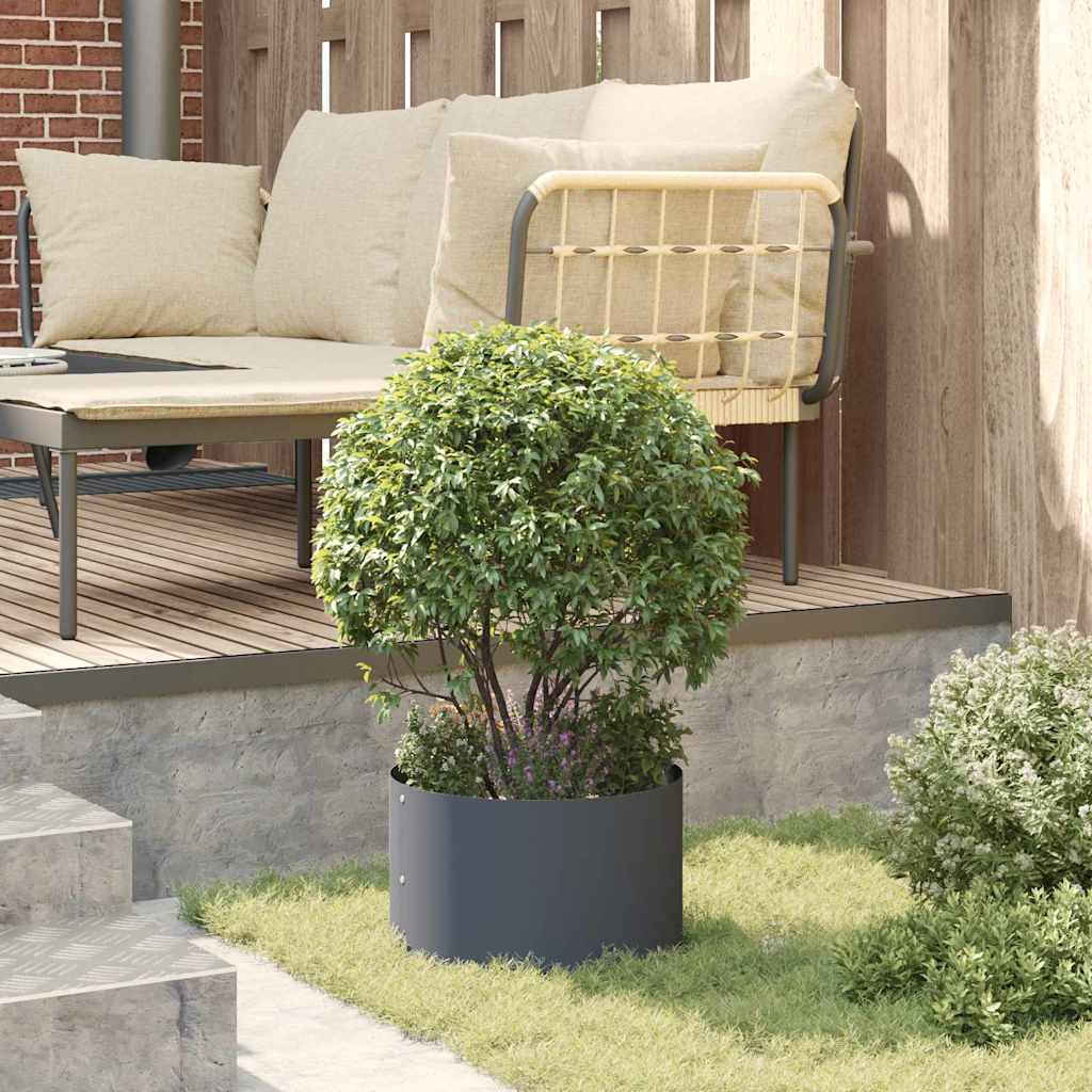 Hageplanter 5 stk Antrasitt 30x30x20 cm i Stål