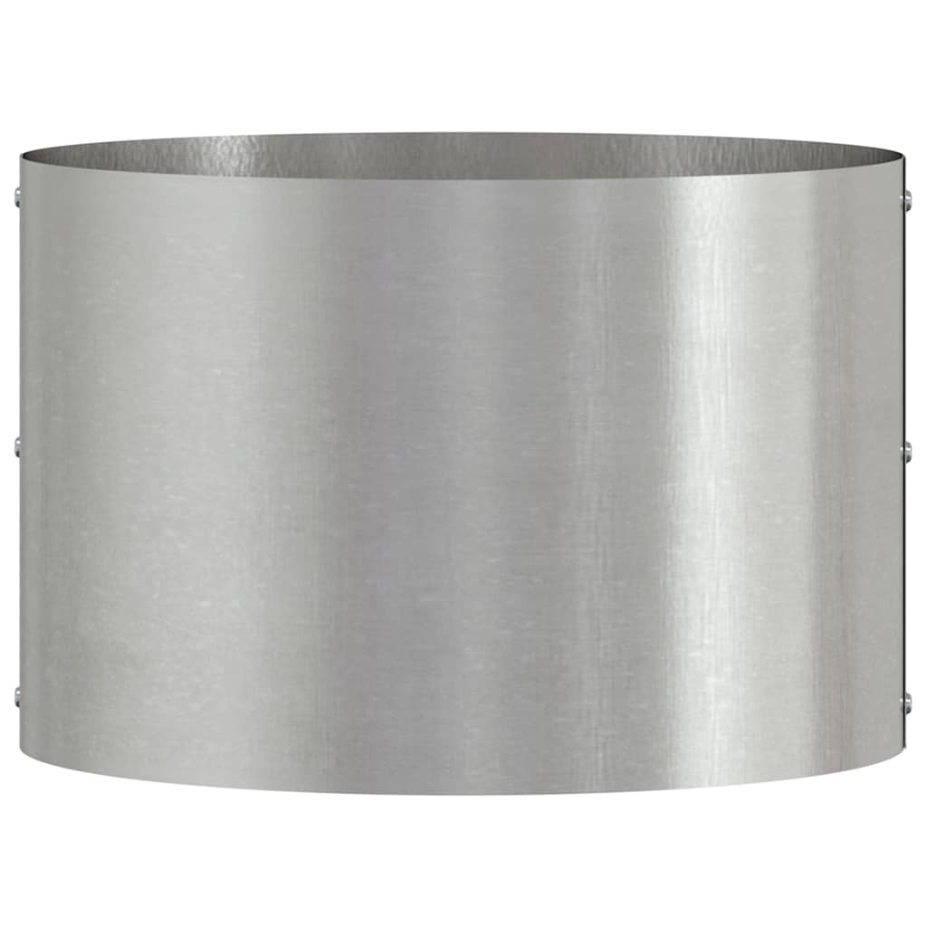 Hagepotter 5 stk 30x30x20 cm i rustfritt stål