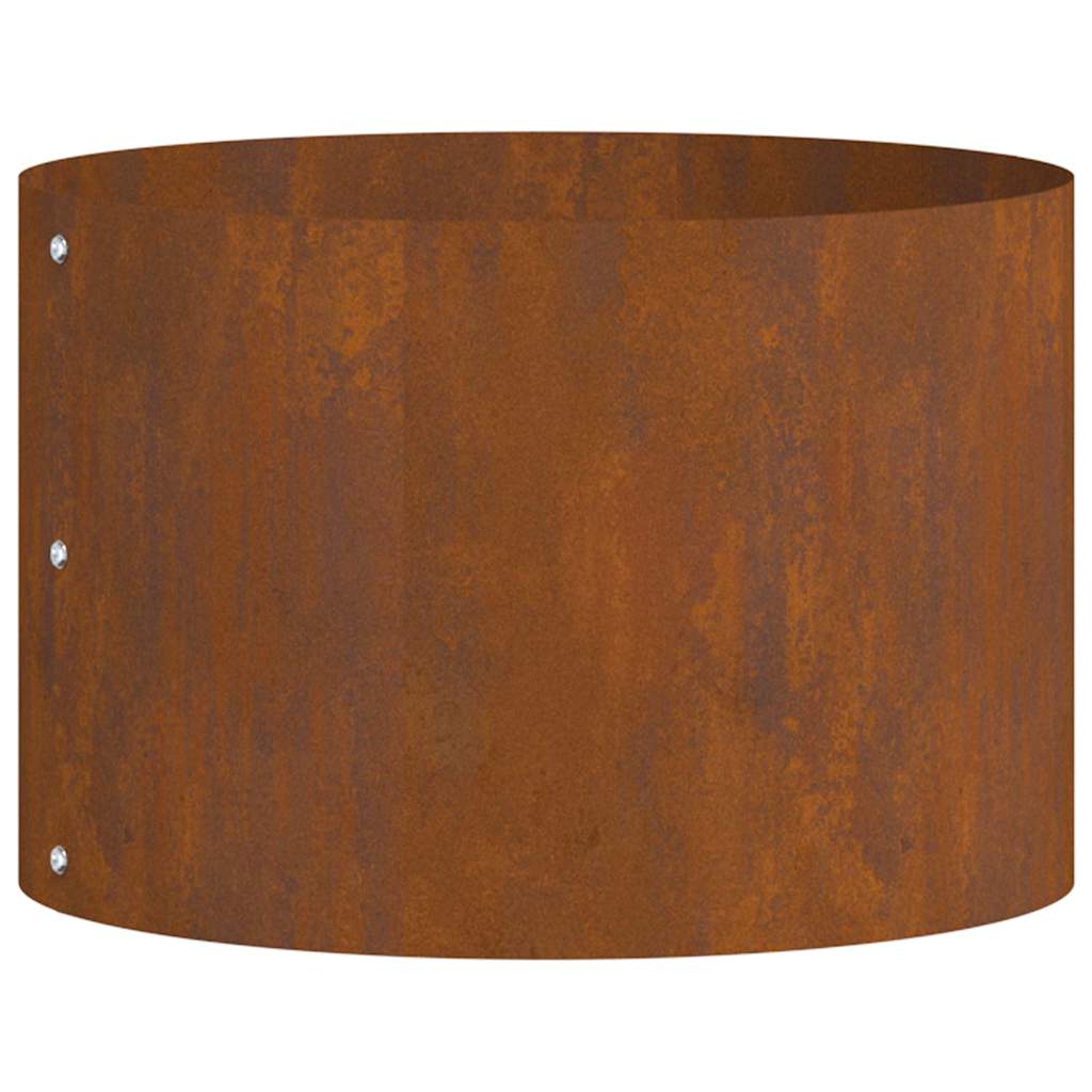Hageplantere 5 stk 30x30x20 cm i Corten Stål