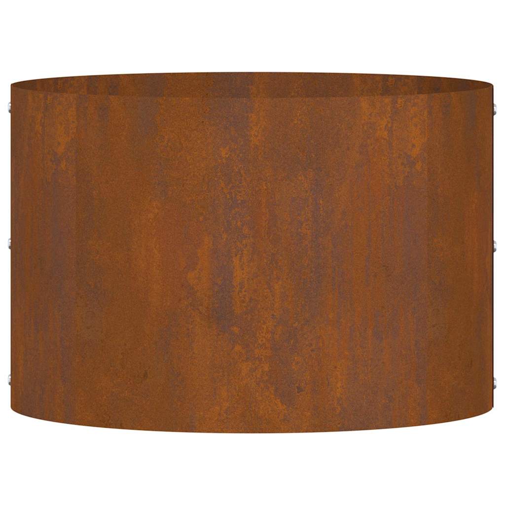 Hageplantere 5 stk 30x30x20 cm i Corten Stål