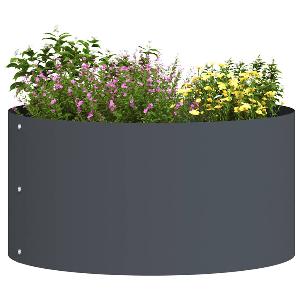 Hageplantere 5 stk Antrasitt 40x40x20 cm Stål