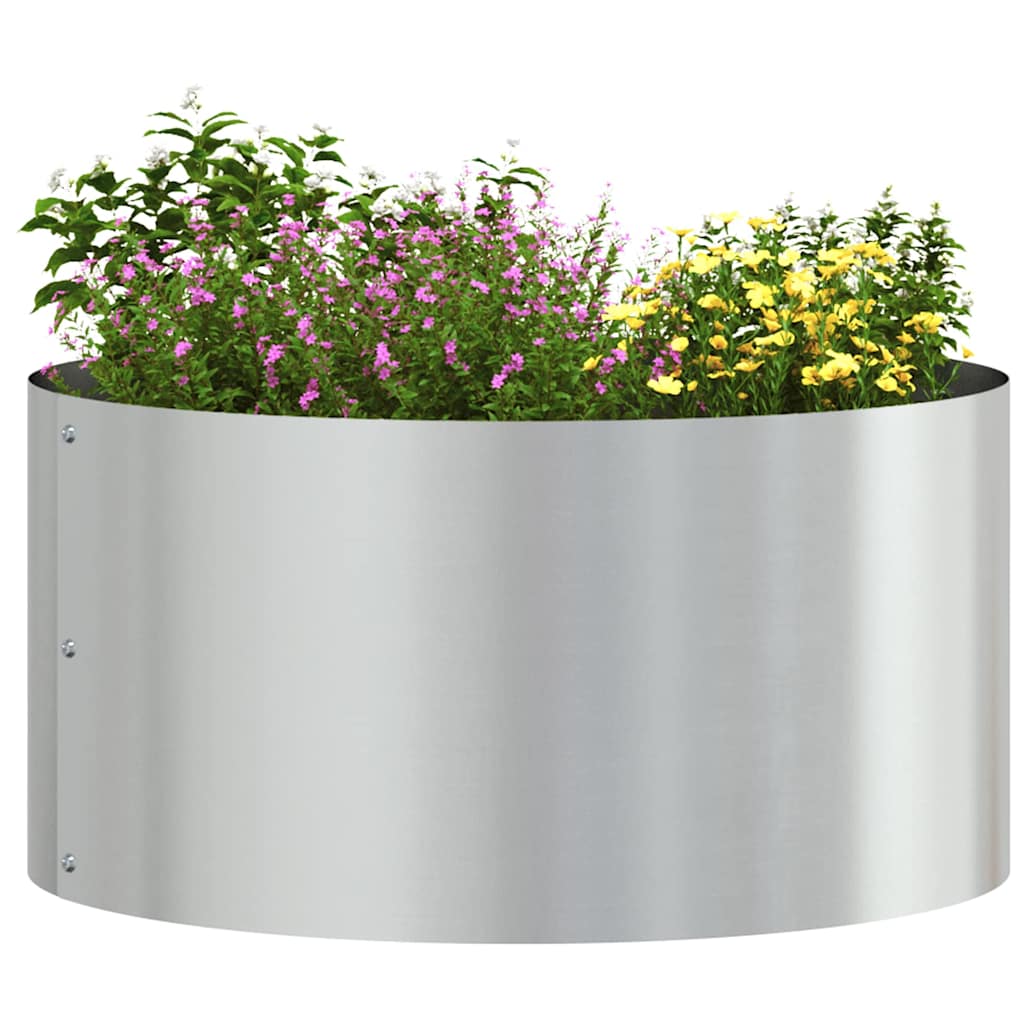 Hageplantere 5 stk 40x40x20 cm i galvanisert stål